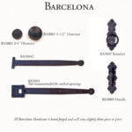 Door handle designs for Barcelona
