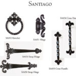 Santiago carriage house garage doors handle design